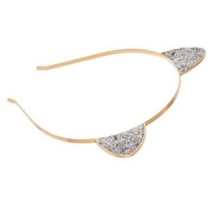 Mudd Glittery Cat Ears Headband